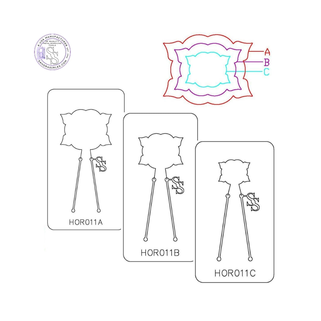 PANCAKE DIE HOR011 FLOWER/LEAVES